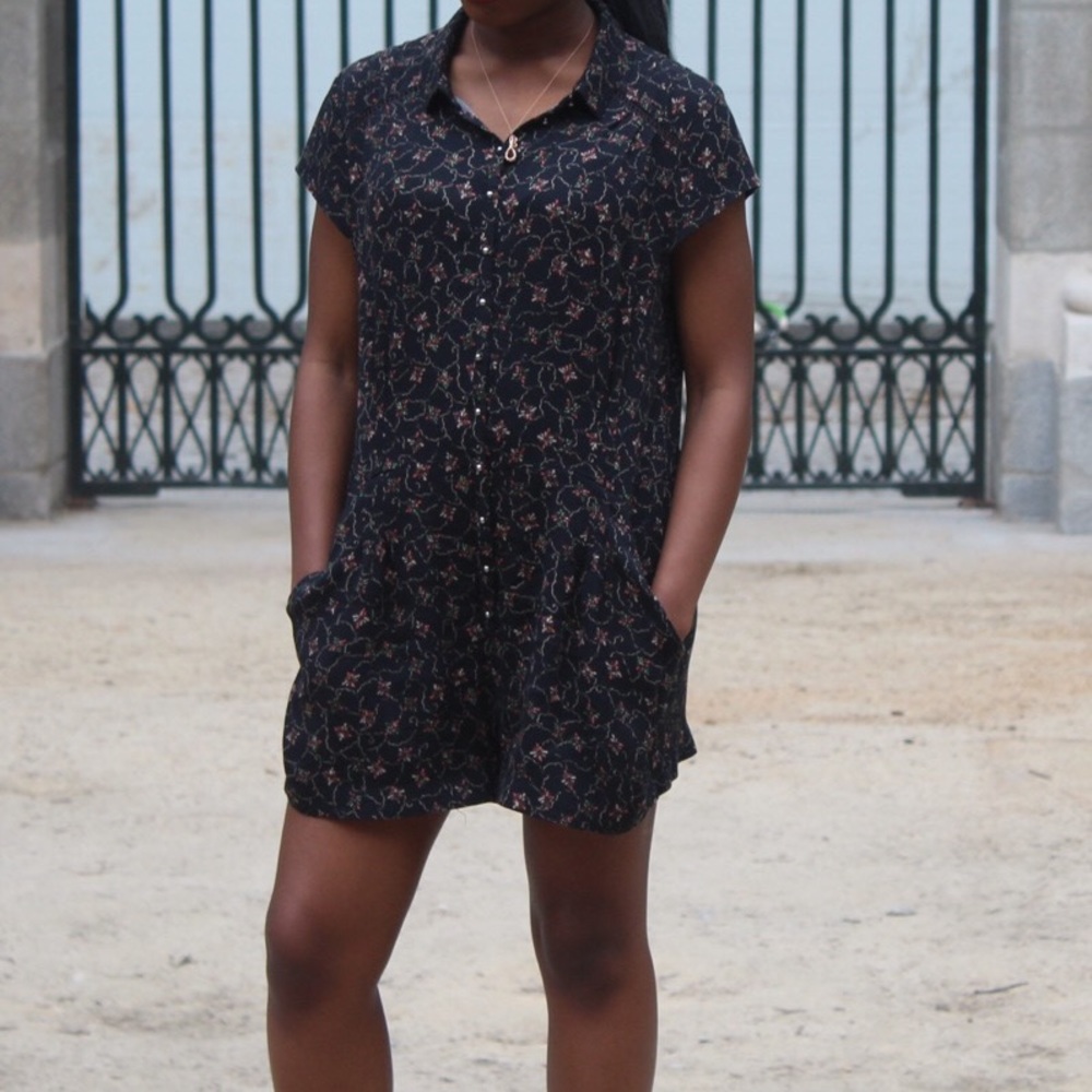 Free People Floral Romper